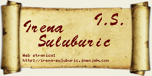 Irena Šuluburić vizit kartica